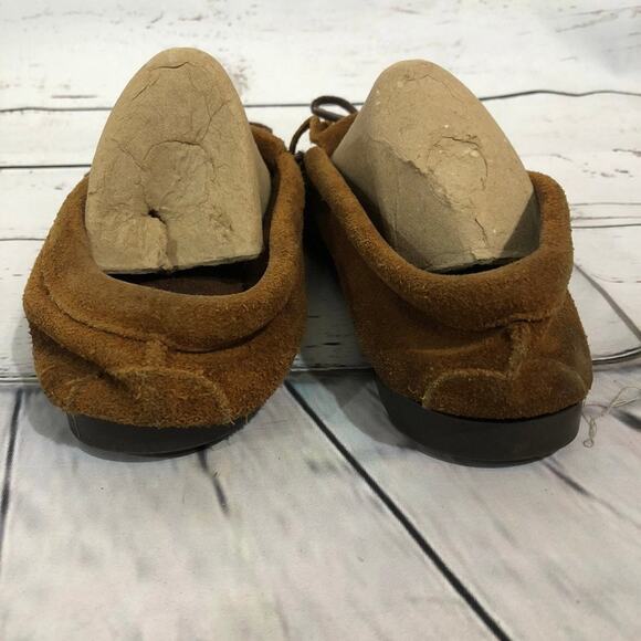 Minnetonka Moccasins Thunderbird Boat Moc Brown beadded size 8.5 - Picture 8 of 12